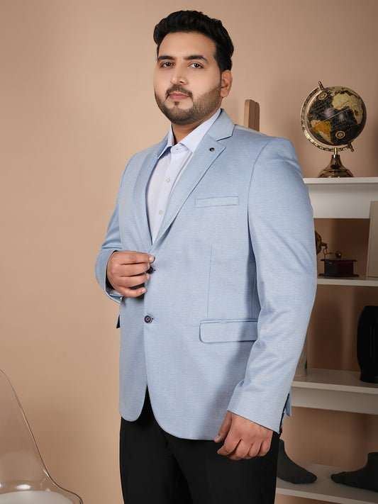 Premium Men’s Casual Blazer in Sky Blue – Smart Tailored Look