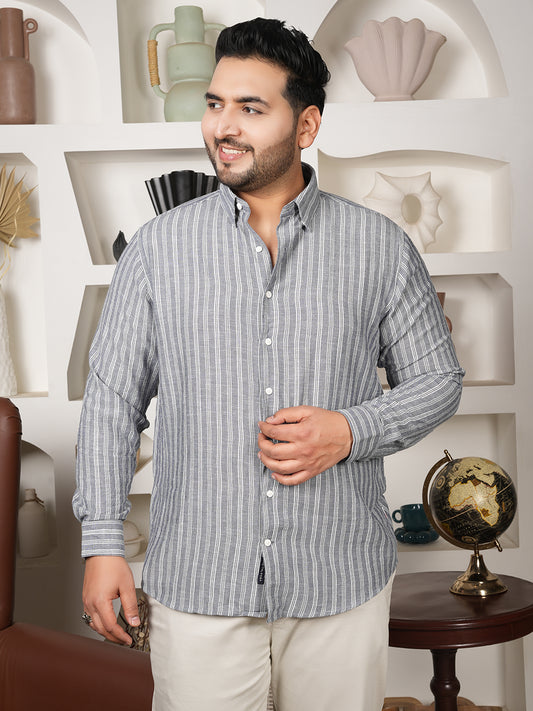 Urban Stripe Luxe Shirt – Premium Microfiber Edition
