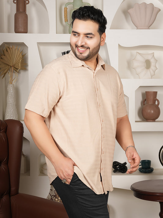 Premium Men’s Solid Mustard Shirt in 100% Microfiber