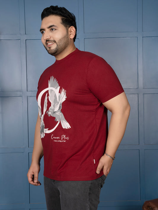 Men’s Graphic T-Shirt – Dove Print Design