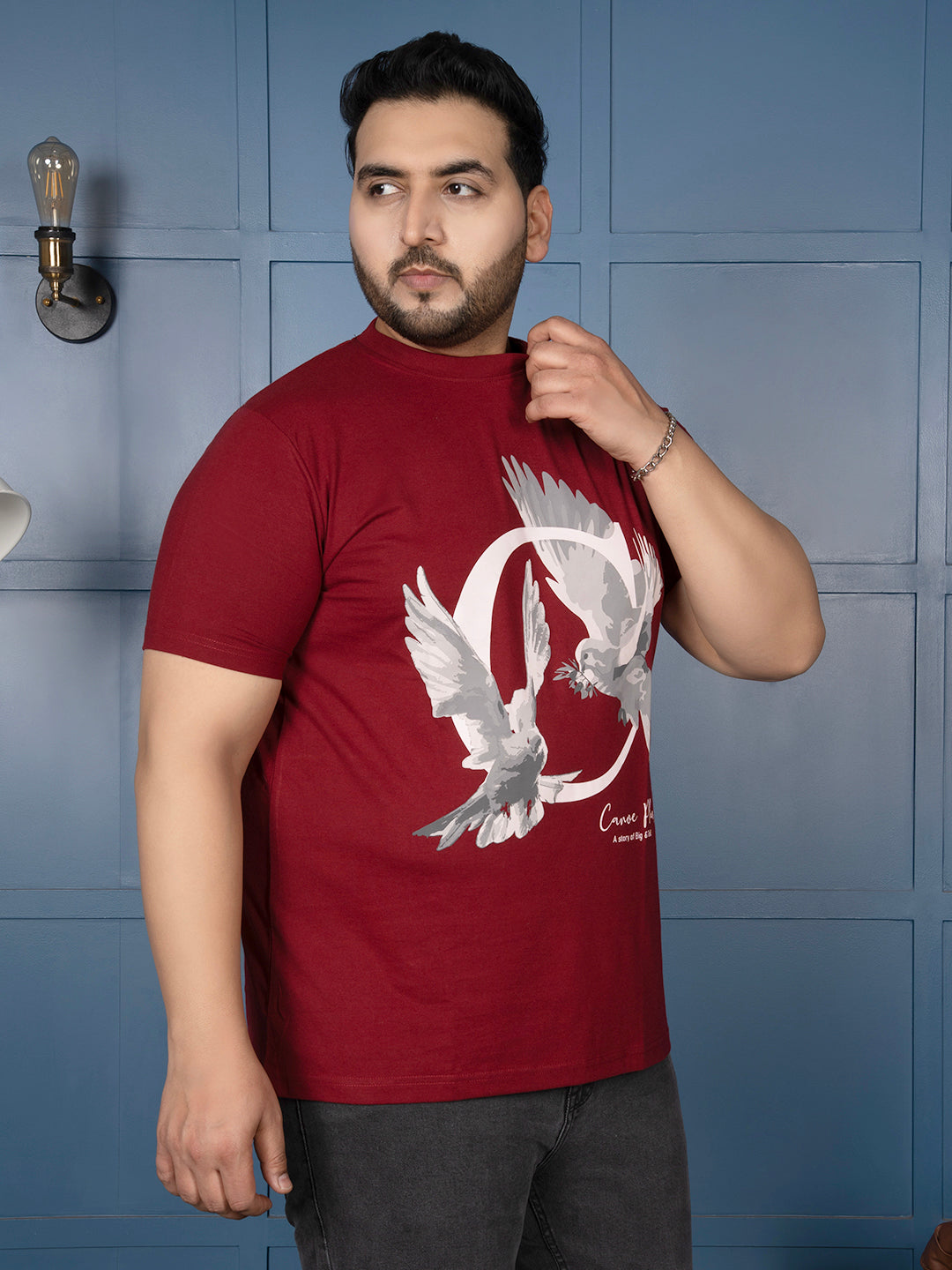 Men’s Graphic T-Shirt – Dove Print Design