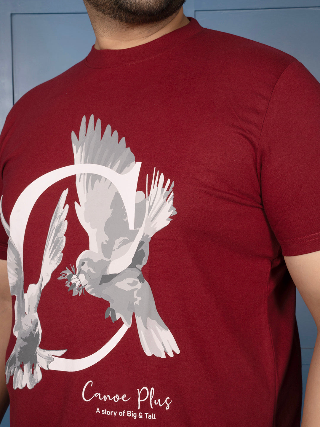 Men’s Graphic T-Shirt – Dove Print Design