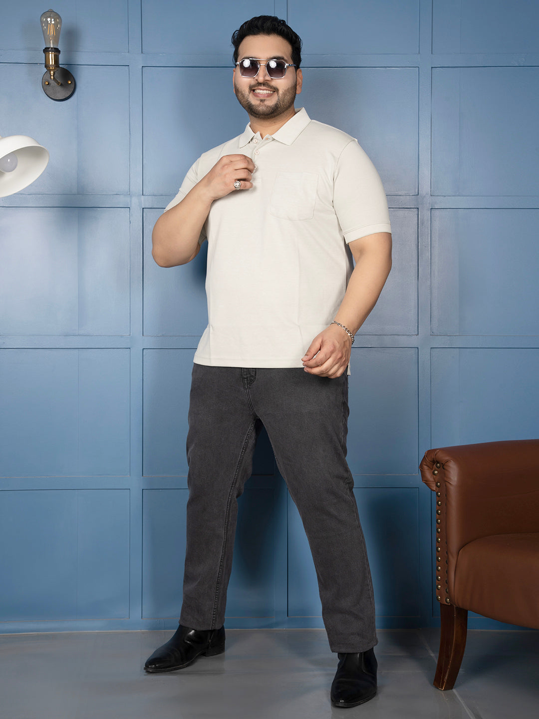 Men’s Solid Polo T-Shirt