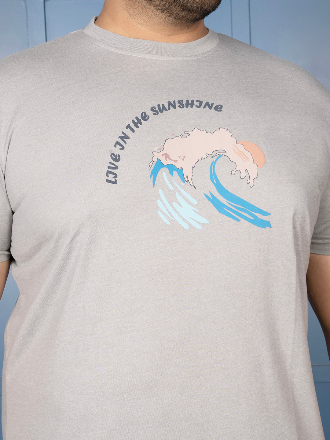 Men’s Graphic T-Shirt – Sunshine Wave Print