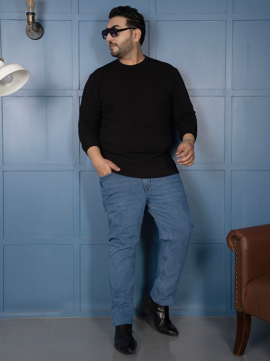 Men’s Premium Solid Full Sleeve T-Shirt – Everyday Comfort Wear