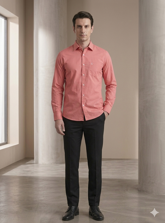 Solid Shirts: Dusty Rose Shirt by CANOE