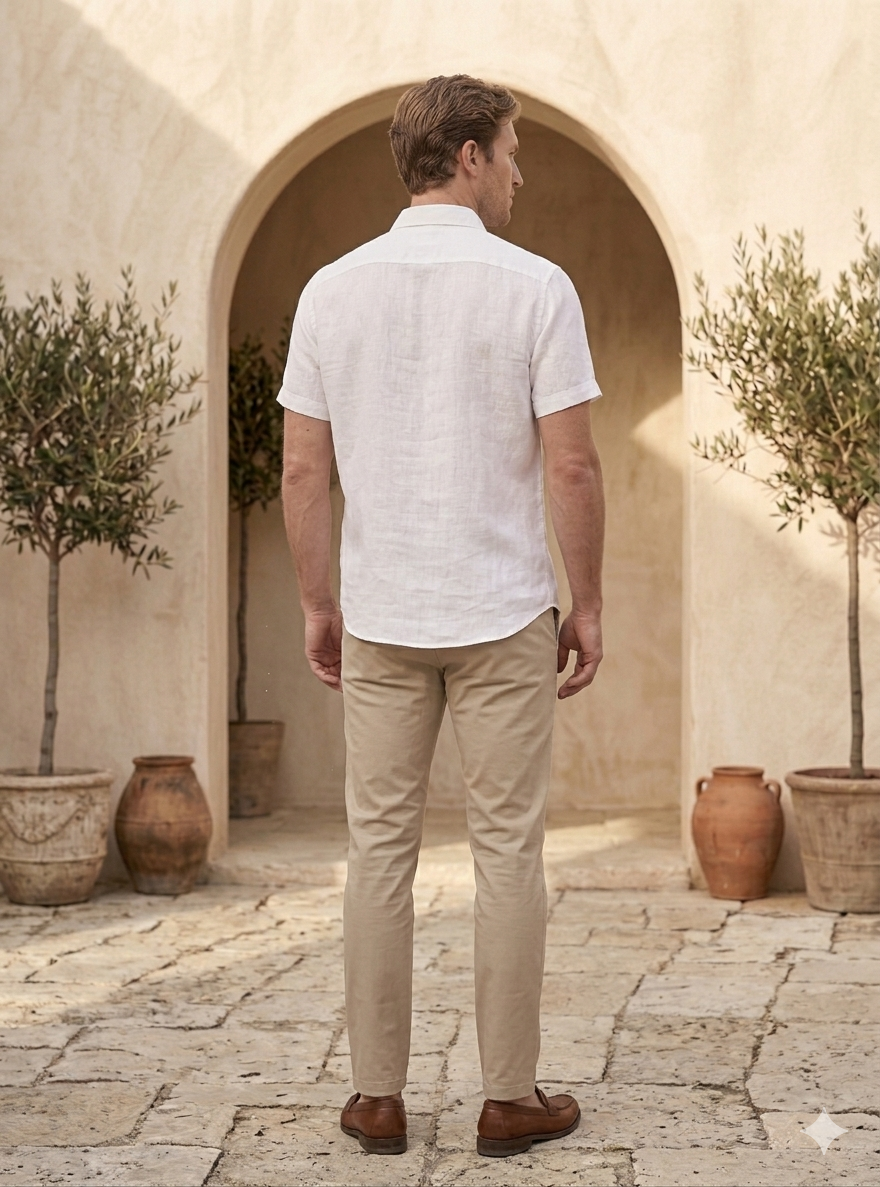 Linen Shirts : White Linen Shirt by CANOE