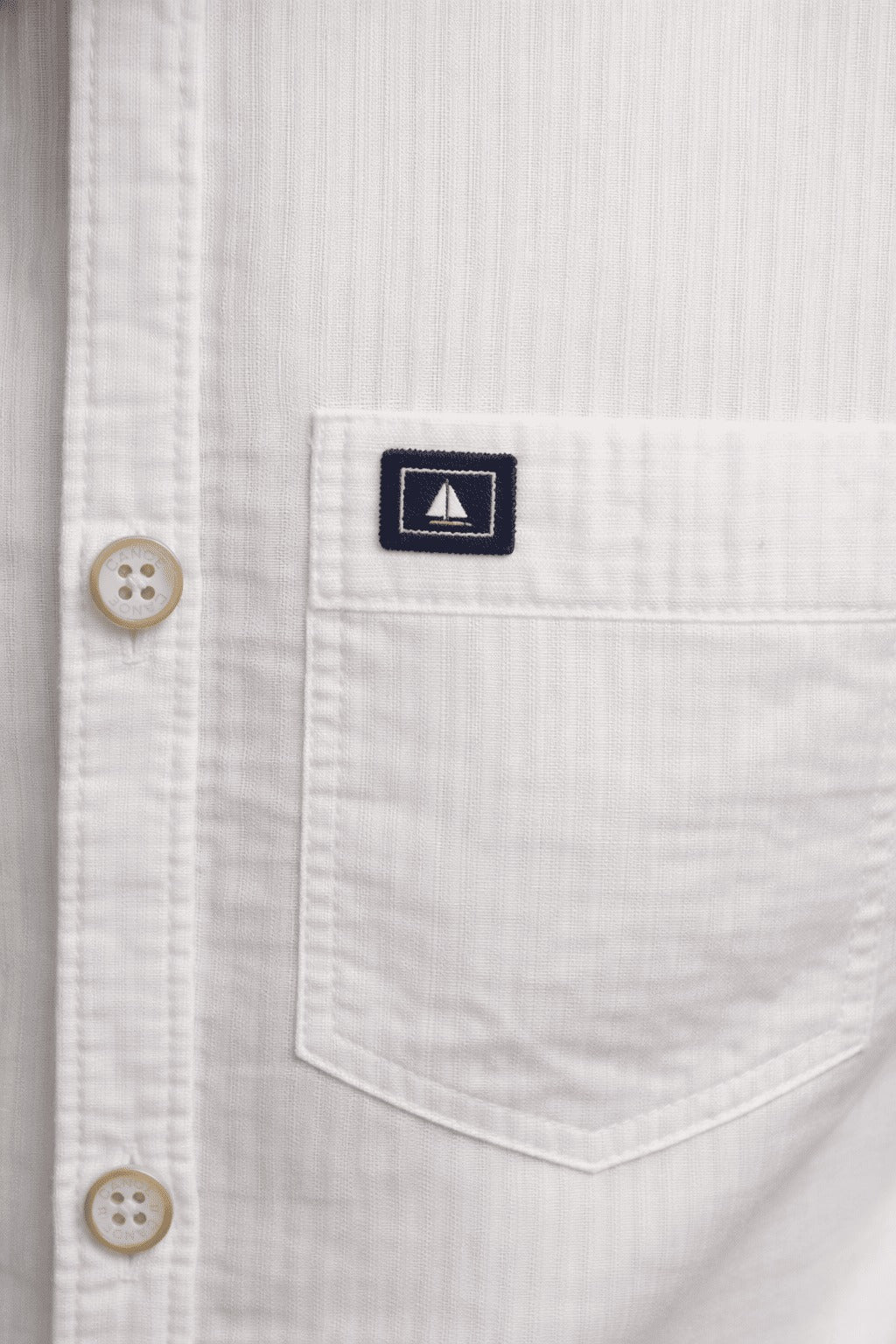 Classic White Slim-Fit Cotton Shirt for Men