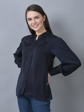 Load image into Gallery viewer, Canoe Women Full Button Placket Full Sleeve Round Neck Shirt
