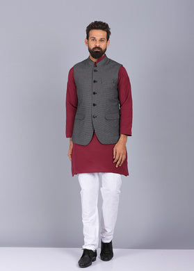 latest waist coat for men, grey waist coat, trending waist coat style 2022, Polyster blend fabric waist coat, canoe