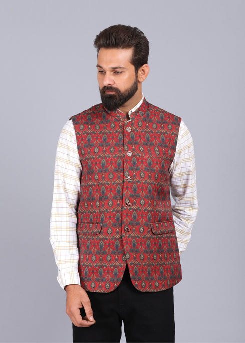 casual waist coat, wedding waist coat, latest waist coat for men, maroon waist coat, stylish waist coat, 2022 waist coat styles, printed waist coat for men, mens waist coat, nehru jackets for men, nehru jacket styles, canoe