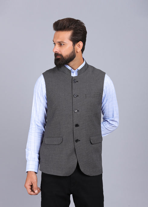 formal waist coat, latest waist coat for men, grey waist coat, stylish waist coat, trending waist coat style 2022, canoe