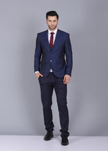 Load image into Gallery viewer, navy blue suit, blue suit for men, navy blue suit for men, navy slim fit suit, navy blue formal suit, navy suit for men, dark blue suit, canoe

