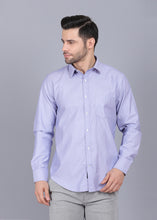 Load image into Gallery viewer,  full sleeve shirt, best formal shirts for men, latest shirts for men, mens shirt, gents shirt, trending shirts for men, mens shirts online, low price shirting, men shirt style, new shirts for men, cotton shirt, full shirt for men, collection of shirts, solid shirt, formal shirt, smart fit, purple shirt, canoe
