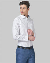 Load image into Gallery viewer, best formal shirts for men, latest shirts for men, mens shirt, gents shirt, trending shirts for men, mens shirts online, low price shirting, men shirt style, new shirts for men, cotton shirt, full shirt for men, collection of shirts, printed shirt, formal shirt, tailored fit shirt, full sleeve shirt, canoe white shirt for men
