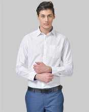 Load image into Gallery viewer, best formal shirts for men, latest shirts for men, mens shirt, gents shirt, trending shirts for men, mens shirts online, low price shirting, men shirt style, new shirts for men, cotton shirt, full shirt for men, collection of shirts, printed shirt, formal shirt, tailored fit shirt, full sleeve shirt, white shirt for men, canoe
