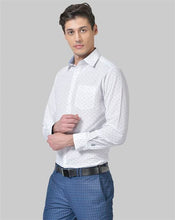 Load image into Gallery viewer, best formal shirts for men, latest shirts for men, mens shirt, gents shirt, trending shirts for men, mens shirts online, low price shirting, men shirt style, new shirts for men, cotton shirt, full shirt for men, collection of shirts, printed shirt, formal shirt, tailored fit shirt, canoe full sleeve shirt, white shirt for men
