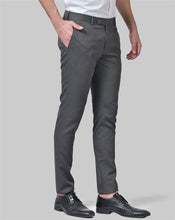 Load image into Gallery viewer, mens dark grey trousers, gents trouser, trouser pants for men, formal trouser, men trouser, gents pants, men&#39;s formal trousers, office trousers, canoe

