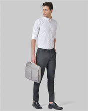 Load image into Gallery viewer, canoe grey trousers, gents trouser, trouser pants for men, formal trouser, men trouser, gents pants, men&#39;s formal trousers, office trousers
