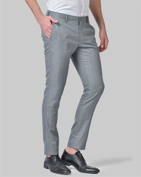 checkered trouser, gents trouser, trouser pants for men, grey trouser for men, formal trouser, men trouser, canoe gents pants, men's formal trousers