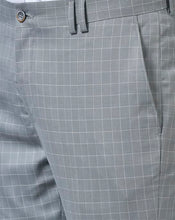 Load image into Gallery viewer, checkered trouser, gents trouser, trouser pants for men, grey trouser for men, formal trouser, men trouser, gents pants, men&#39;s formal trousers, canoe
