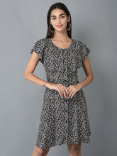 Load image into Gallery viewer, Canoe Women Floral Printed Fit and Flare Dress
