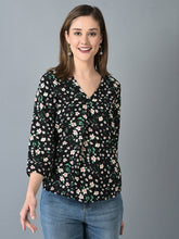 Load image into Gallery viewer, Canoe Women Floral Print And V-Neck Tunic
