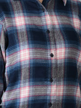 Load image into Gallery viewer, Canoe Women Straight Hem Blue Color Shirt
