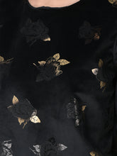 Load image into Gallery viewer, Canoe Women Foil Print Black Color Sweatshirt
