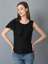 Load image into Gallery viewer, Canoe Women Super Soft Microfiber Black Color Top
