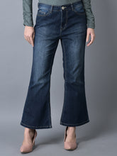 Load image into Gallery viewer, Canoe Women Finest Engineered Fabric Navy Color Denim Trouser
