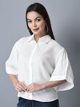 Load image into Gallery viewer, Canoe Women Loose Fit White Color Shirt
