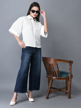 Load image into Gallery viewer, Canoe Women Loose Fit White Color Shirt

