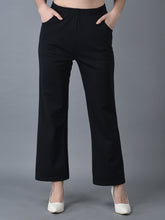 Load image into Gallery viewer, Canoe Women Elasticated Waistband Navy Color Trouser
