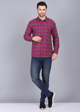 Load image into Gallery viewer, canoe mens shirt, gents shirt, trending shirts for men, mens shirts online, low price shirting, men shirt style, new shirts for men, cotton shirt, grey shirt, purple shirt, full shirt for men, checkered shirt, collection of shirts
