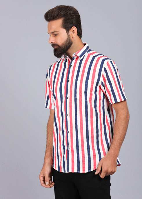 canoe printed half sleeve shirts, red shirt mens, half sleeve shirt, best casual shirts for men, latest shirts for men, mens shirt, gents shirt, trending shirts for men, mens shirts online, low price shirting, men shirt style, new shirts for men, cotton shirt, full shirt for men, collection of shirts, striped shirt, casual shirt, smart fit, navy shirt for men