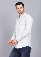 Load image into Gallery viewer, white shirt mens, full sleeve shirt, best casual shirts for men, latest shirts for men, mens shirt, gents shirt, trending shirts for men, mens shirts online, low price shirting, men shirt style, new shirts for men, cotton shirt, full shirt for men, collection of shirts, striped shirt, casual shirt, smart fit, canoe
