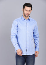 Load image into Gallery viewer,  style shirt, canoe full sleeve shirt, best formal shirts for men, latest shirts for men, mens shirt, gents shirt, trending shirts for men, mens shirts online, low price shirting, men shirt style, new shirts for men, cotton shirt, full shirt for men, collection of shirts, solid shirt, smart fit, blue shirt, formal shirt, party shirt, office shirt
