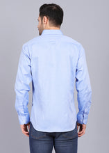 Load image into Gallery viewer,  style shirt, full sleeve shirt, best formal shirts for men, latest shirts for men, mens shirt, gents shirt, trending shirts for men, mens shirts online, low price shirting, men shirt style, new shirts for men, cotton shirt, full shirt for men, collection of shirts, solid shirt, smart fit, blue shirt, formal shirt, party shirt, office shirt, canoe
