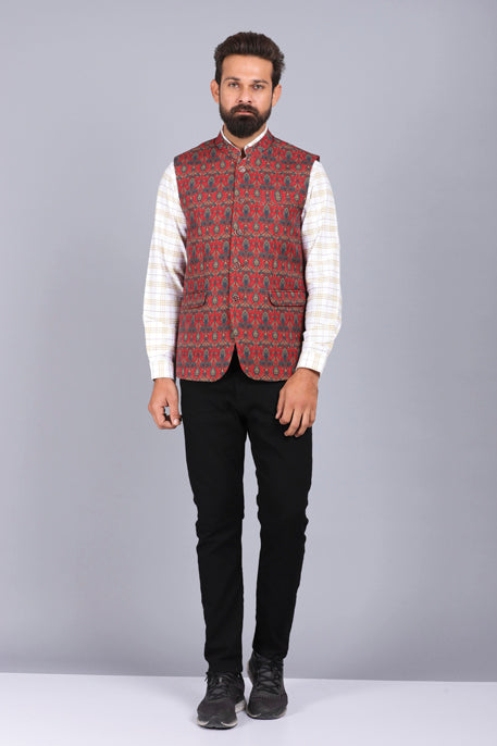 canoe casual waist coat, wedding waist coat, latest waist coat for men, maroon waist coat, stylish waist coat, 2022 waist coat styles, printed waist coat for men, mens waist coat, nehru jackets for men, nehru jacket styles