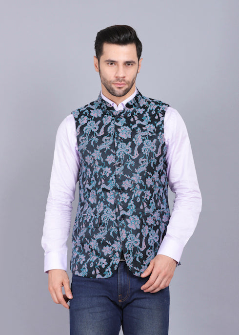 New Mens waist coat printed style 