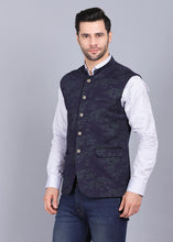 गैलरी व्यूवर में इमेज लोड करें, Navy Green Knitted Garment Waist Coat
