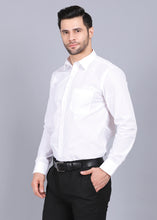 Load image into Gallery viewer, white formal shirt for men, best formal shirts for men, latest shirts for men, mens shirt, gents shirt, trending shirts for men, mens shirts online, low price shirting, men shirt style, new shirts for men, cotton shirt, full shirt for men, collection of shirts, solid shirt, formal shirt, smart fit shirt, full sleeve shirt, canoe white shirt, party shirt, office shirts
