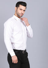 Load image into Gallery viewer, white formal shirt for men, best formal shirts for men, latest shirts for men, mens shirt, gents shirt, trending shirts for men, mens shirts online, low price shirting, men shirt style, new shirts for men, cotton shirt, full shirt for men, collection of shirts, solid shirt, canoe formal shirt, smart fit shirt, full sleeve shirt, white shirt, party shirt, office shirts
