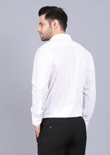 Load image into Gallery viewer, white formal shirt for men, best formal shirts for men, latest shirts for men, mens shirt, gents shirt, trending shirts for men, mens shirts online, low price shirting, men shirt style, new shirts for men, cotton shirt, full shirt for men, collection of shirts, solid shirt, formal shirt, smart fit shirt, full sleeve shirt, white shirt, party shirt, office shirts, canoe
