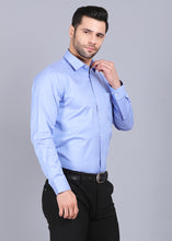Load image into Gallery viewer, lycra shirt, best formal shirts for men, latest shirts for men, mens shirt, gents shirt, trending shirts for men, mens shirts online, low price shirting, men shirt style, new shirts for men, cotton shirt, full shirt for men, collection of shirts, striped shirt, formal shirt, smart fit shirt, full sleeve shirt, blue shirt, party shirt, office shirts, canoe
