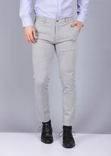 Load image into Gallery viewer, knitted trouser, grey trouser, gents trouser, trouser pants for men, formal trouser, men trouser, gents pants, men&#39;s formal trousers, canoe office trousers
