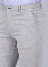 Load image into Gallery viewer, knitted trouser, grey trouser, gents trouser, trouser pants for men, formal trouser, men trouser, canoe gents pants, men&#39;s formal trousers, office trousers
