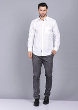 Load image into Gallery viewer, canoe white shirt for men, best formal shirts for men, latest shirts for men, mens shirt, gents shirt, trending shirts for men, mens shirts online, low price shirting, men shirt style, new shirts for men, cotton shirt, full shirt for men, collection of shirts, solid shirt, formal shirt, smart fit shirt, full sleeve shirt, white shirt, party shirt, office shirts
