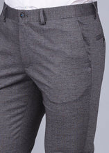 Load image into Gallery viewer, knitted trouser, grey trouser, gents trouser, trouser pants for men, formal trouser, men trouser, gents pants, men&#39;s formal trousers, office trousers, canoe
